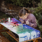 Rainbow Magic Canvas & Brush Set: Mess-Free Painting with Just Water