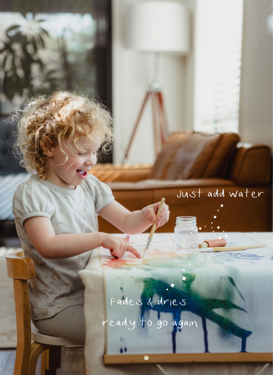 Rainbow Magic Canvas & Brush Set: Mess-Free Painting with Just Water