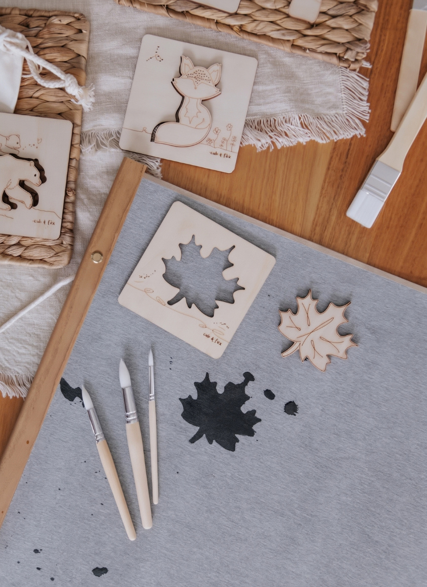Woodland Stencil + Stamp Set